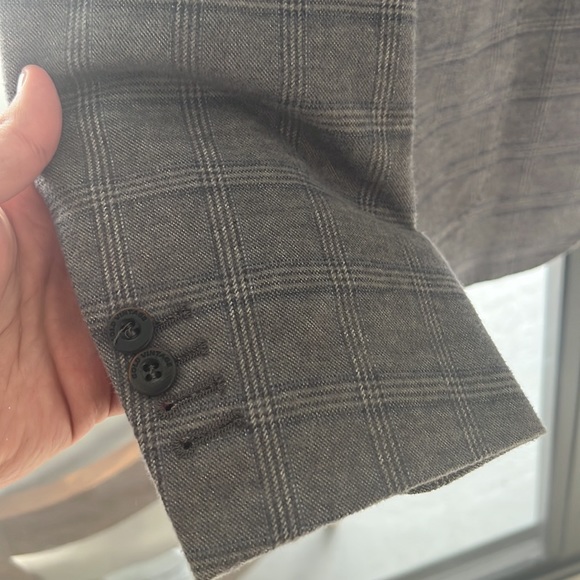 Sartoria Nardelli Grey Blue Plaid sports jacket blazer 52 / 42 tartan SuitSupply - Picture 2 of 10